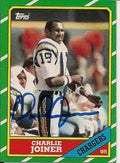 CHARLIE JOINER  Autographed 1986 Topps Card
