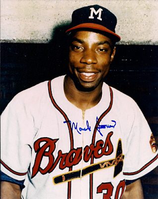 AUTOGRAPHED  MACK JONES Milwaukee Braves