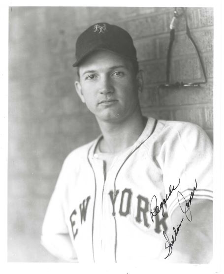 AUTOGRAPHED  SHELDON JONES 8x10 New York Giants photo
