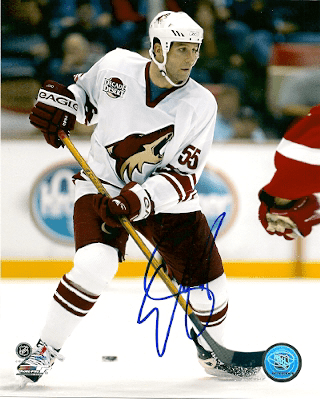 Autographed ED JOVANOVSKI Phoenix Coyotes Photo