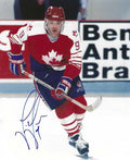 Autographed JOE JUNEAU 8X10 Team Canada Photo