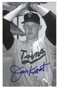Autographed JIM KAAT Minnesota Twins BxW Post Card