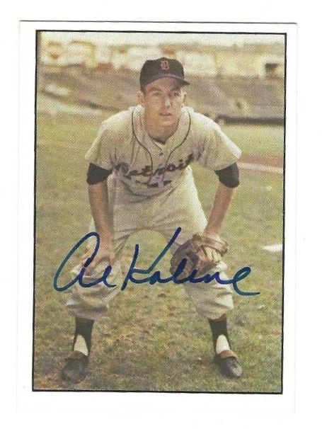 Autographed AL KALINE Detroit Tigers 1979 TCMA Card