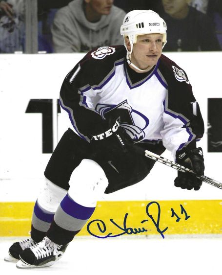 Autographed DARIUS KASPARAITIS 8X10 Colorado Avalanche Photo