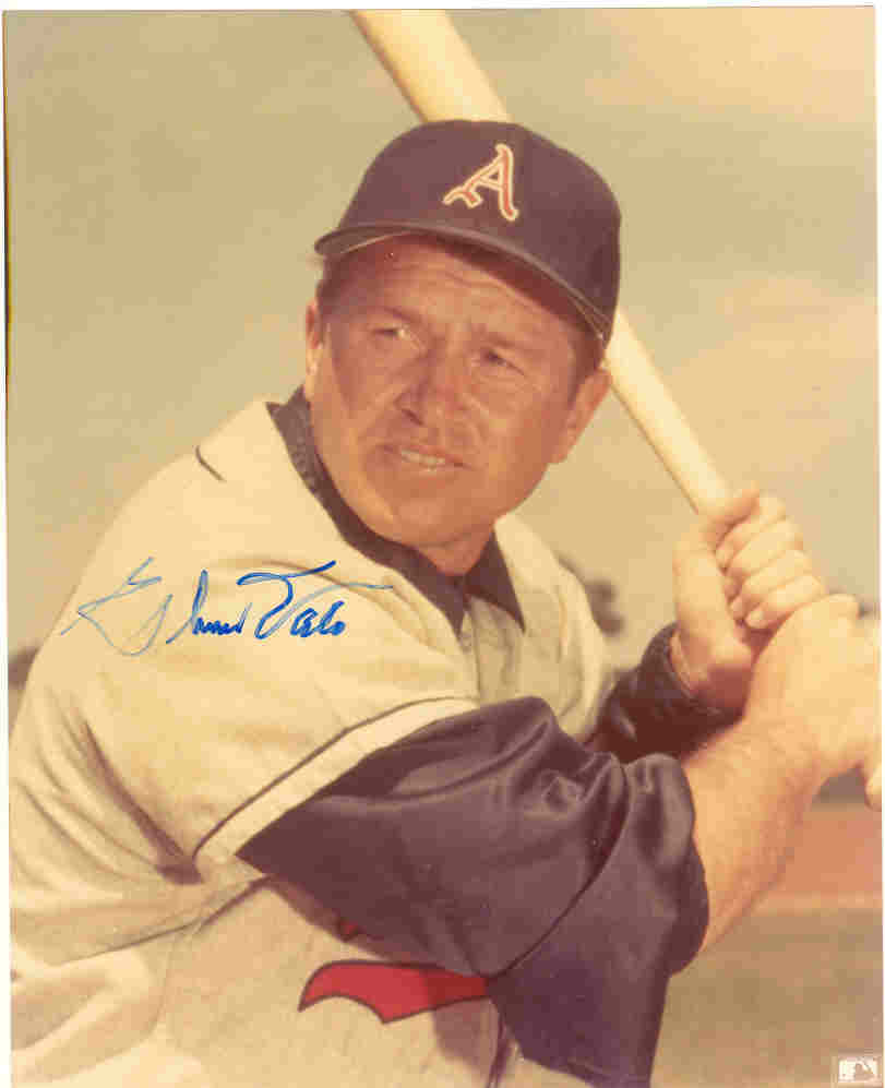 AUTOGRAPHED ELMER VALO 8x10 Philadelphia A's Photo
