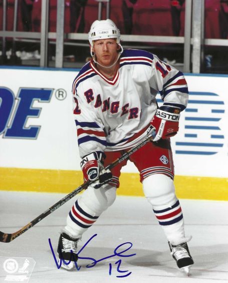 Autographed MIKE KEANE  8X10 New York Rangers Photo