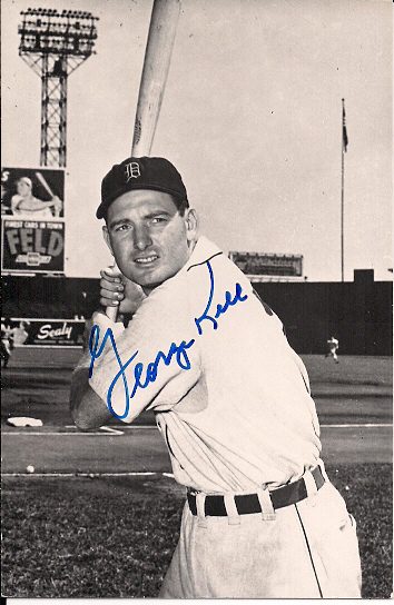 Autographed GEORGE KELL BW Rowe Post Card