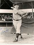 Autographed HOF'R GEORGE KELL Detroit Tigers - Photo