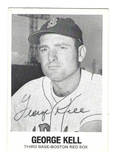 Autographed GEORGE KELL Boaton Red Sox 1977 TCMA Galasso Card