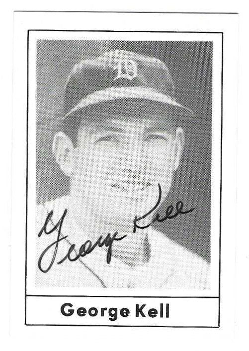 Autographed GEORGE KELL Detroit Tigers 1978 Grand Slam Card