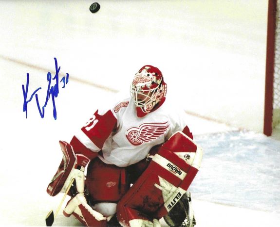 Autographed KEN WREGGET 8x10 Detroit Red Wings Photo