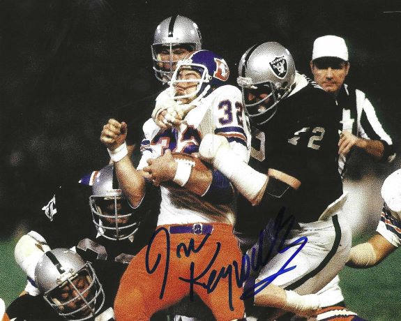 Autographed JON KEYWORTH 8X10 Denver Broncos Photo