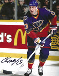 Autographed YURI KHMYLEV 8X10 St. Louis Blues Photo