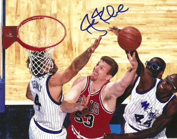 Autographed JOE KLEINE 8x10 Chicago Bulls Photo