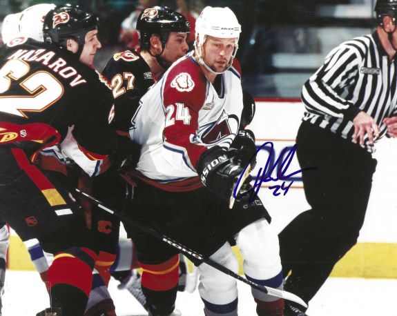 Autographed JON KLEMM 8x10 Colorado Avalanche Photo