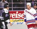 Autographed JOEY KOCUR "94 Cup" 8X10 New York Rangers Photo Beckett
