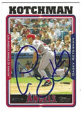 Autographed CASEY KOTCHMAN Los Angeles Angels 2005 Topps Card