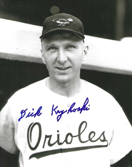 AUTOGRAPHED DICK KRYHOSKI 8x10 Baltimore Orioles Photo