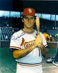 AUTOGRAPHED TED KUBIAK St. Louis Cardinals photo