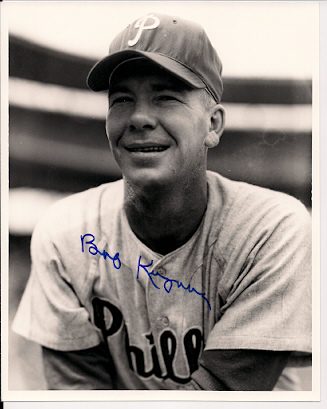 AUTOGRAPHED  BOB KUZAVA photo  Philadelphia Phillies