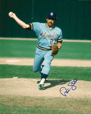 AUTOGRAPHED  photo PETE LADD  Milwaukee Brewers