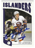 Autographed PAT LAFONTAINE New York Islanders 2004-05 In the Game Card