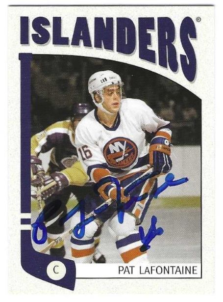 Autographed PAT LAFONTAINE New York Islanders 2004-05 In the Game Card