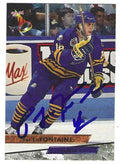 Autographed PAT LAFONTAINE Buffalo Sabres 1993-94 Fleer Ultra card #219