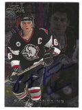 Autographed PAT LAFONTAINE Buffalo Sabres 1996-97 Flair card #9