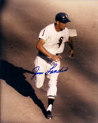 AUTOGRAPHED  JIM LANDIS 8x10 Chicago White Sox Photo