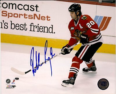 Autographed ROBERT LANG 8X10 Chicago Blackhawks Photo