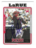 Autographed Jason Larue Cincinnati Reds 2005 Topps Card