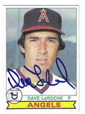 Autographed DAVE LAROCHE California Angels 1979 Topps Card