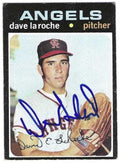 Autographed DAVE LAROCHE California Angels 1971 Topps Card