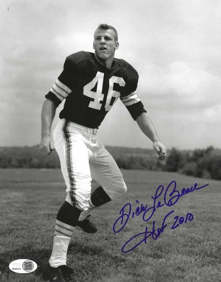 Autographed DICK LEBEAU "HOF 2010" 8X10 Detroit Lions Photo JSA