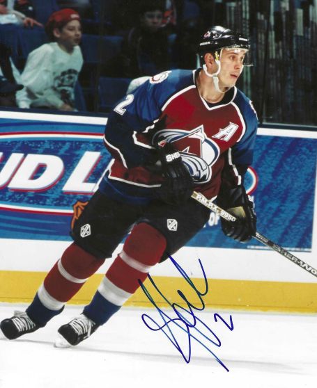 Autographed SYLVAIN LEFEBVRE 8x10 Colorado Avalanche Photo