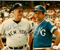 Autographed  BOB LEMON and DICK HOWSER Yankees and Royals photo