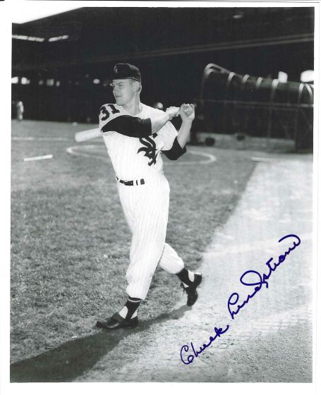 AUTOGRAPHED CHUCK LINDSTROM 8X10 Chicago White Sox Photo
