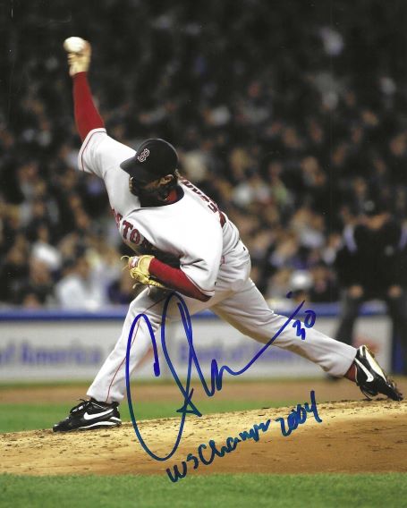 AUTOGRAPHED CURT LESKANIC 8X10  Boston Red Sox photo