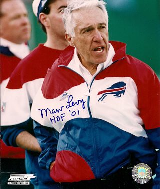Autographed MARV LEVY 8x10  Buffalo Bills Photo