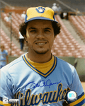 AUTOGRAPHED  photo SIXTO LEZCANO  Milwaukee Brewers