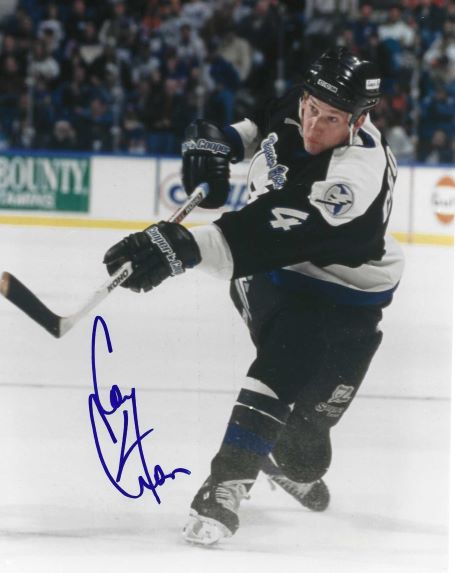 Autographed CORY CROSS 8x10 Tampa Bay Lightning photo