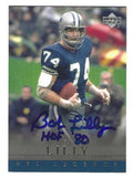 Autographed Bob Lilly Dallas Cowboys "HOF 80" 2000 Upper Deck Legends Card #74