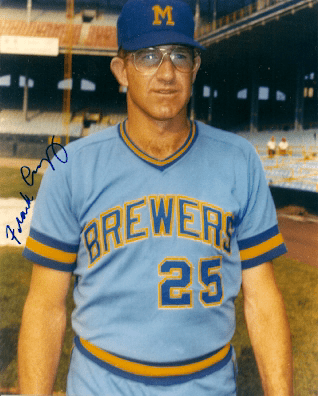 AUTOGRAPHED  photo FRANK LINZY  Milwaukee Brewers