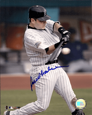 AUTOGRAPHED PAUL LODUCA 8X10 Florida Marlins Photo