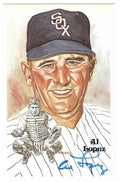 Autographed AL LOPEZ Chicago White Sox Perez-Steele Post Card