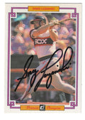Autographed GREG LUZINSKI Chicago White Sox 1984 DONRUSS Champion Card #13
