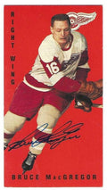 Autographed 1994 Parkhurst BRUCE MacGREGOR Detroit Red Wings Tall Boy card