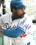 AUTOGRAPHED BILL MADLOCK "4X NL Batting Champ" 8x10 Los Angeles Dodgers photo