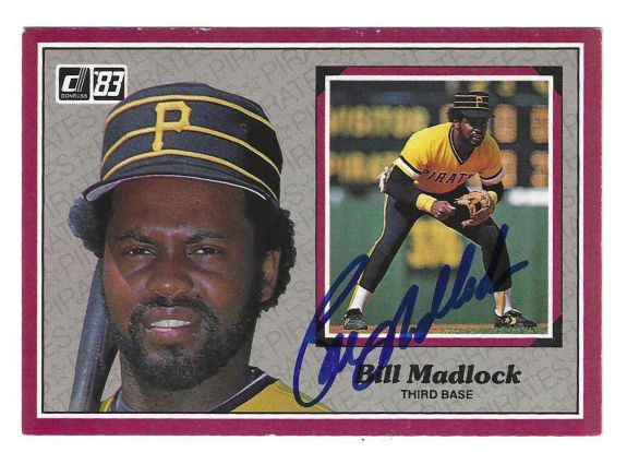 Autographed Bill Madlock Pittsburgh Pirate 1983 Donruss Action All Star Card #30